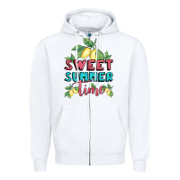White sweet summer time lemonade Zipper Hoodie - BundleAndBundleShop