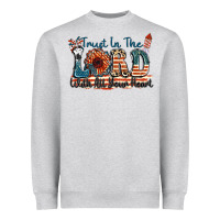 Heather Grey Trust in the lord with all your heart Heavyweight Sweatshirt - FaDigitalArtStudio