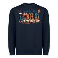 Navy Trust in the lord with all your heart Heavyweight Sweatshirt - FaDigitalArtStudio