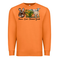 Carrot Peace Love Saanen Goats Premium Sweatshirt - LillyAllenDesigns