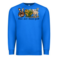 True Royal Peace Love Saanen Goats Premium Sweatshirt - LillyAllenDesigns