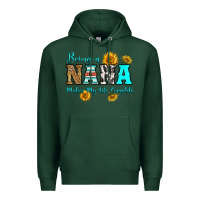Sports Green being nana makes my life complete Premium Hoodie - RanaPortraitStore