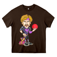 Chocolate Brown ben stiller   white goodman Heavy Core Tee - tuanDangUi