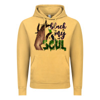 Vintage Mustard Black my soul Vintage Hoodie - NancyCooperArtShop
