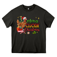 Asphalt Merry Cluckin' Christmas Heavy Core Tee - MaliasSmallBusiness