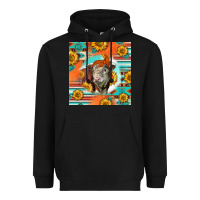 Black Hereford Bull Heavyweight Hoodie - LillyAllenDesigns