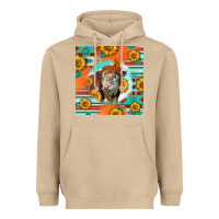 Mushroom Hereford Bull Heavyweight Hoodie - LillyAllenDesigns