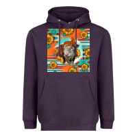 Plum Hereford Bull Heavyweight Hoodie - LillyAllenDesigns