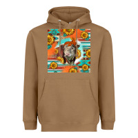 Toasted Coconut Hereford Bull Heavyweight Hoodie - LillyAllenDesigns