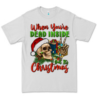 Dove Grey when you’re dead inside but it's christmas Premium Tee - BundleAndBundleShop
