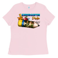 Bubblegum Pink kindergarten dude Ladies Tee - BundleAndBundleShop