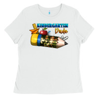 White kindergarten dude Ladies Tee - BundleAndBundleShop