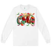 White cinco de mayo cma Long Sleeve Tee - CowGirlArtShop