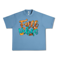 Pebble Blue Fall Vibes with Food Urban Heavy Tee - texasbilliewilder