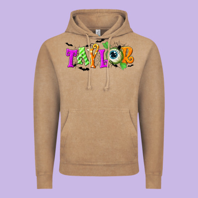 Personalized Halloween Vintage Hoodie Designed By Nancycooperartshop