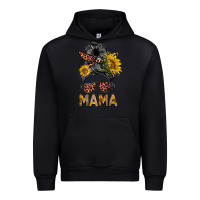 Black mess bun mama sunflowers Urban Hoodie - BarkalooDesign