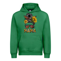 Emerald mess bun mama sunflowers Urban Hoodie - BarkalooDesign