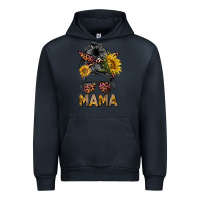 Navy mess bun mama sunflowers Urban Hoodie - BarkalooDesign