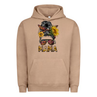 Pigment Burro mess bun mama sunflowers Urban Hoodie - BarkalooDesign