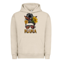 Pigment French Oak mess bun mama sunflowers Urban Hoodie - BarkalooDesign