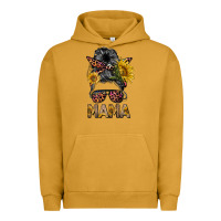 Pigment Peanut Butter mess bun mama sunflowers Urban Hoodie - BarkalooDesign