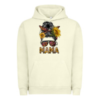 Pigment Pistachio mess bun mama sunflowers Urban Hoodie - BarkalooDesign