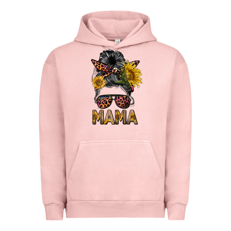 Mess Bun Mama Sunflowers Urban Hoodie by BarkalooDesign | Teevron