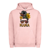 Pigment Salmon mess bun mama sunflowers Urban Hoodie - BarkalooDesign