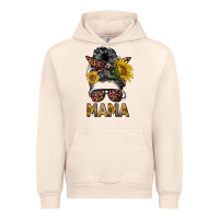 Sandshell mess bun mama sunflowers Urban Hoodie - BarkalooDesign