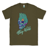 Army Green Stay Wild Classic Tee - Bettercallsaul