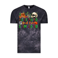 Cloud Black Under Caffeinated and Over Stimulated Vintage Tee - texasbilliewilder