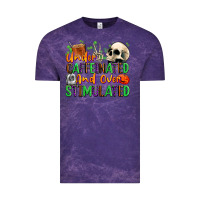 Cloud Purple Under Caffeinated and Over Stimulated Vintage Tee - texasbilliewilder