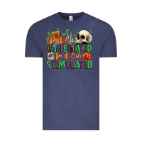 Vintage Denim Under Caffeinated and Over Stimulated Vintage Tee - texasbilliewilder