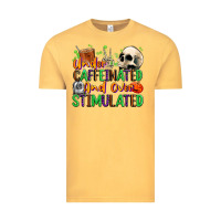 Vintage Mustard Under Caffeinated and Over Stimulated Vintage Tee - texasbilliewilder