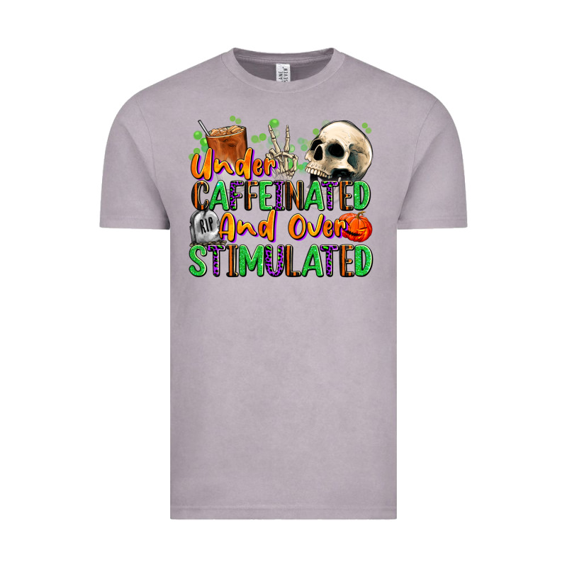 Under Caffeinated And Over Stimulated Vintage Tee by texasbilliewilder | Teevron