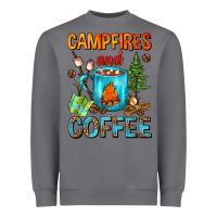 Storm Campfires And Coffee Camping Coffee Heavyweight Sweatshirt - FaDigitalArtStudio