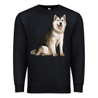 Black Alaskan Malamute Dog Premium Sweatshirt - LillyAllenDesigns
