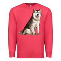 Cardinal Alaskan Malamute Dog Premium Sweatshirt - LillyAllenDesigns