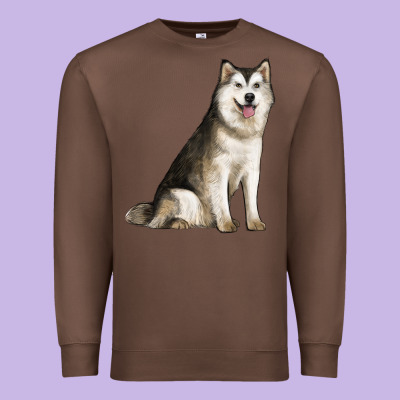Alaskan Malamute Dog Premium Sweatshirt Designed By Lillyallendesigns