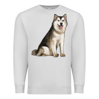 Dove Grey Alaskan Malamute Dog Premium Sweatshirt - LillyAllenDesigns