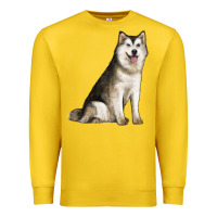 Lemon Alaskan Malamute Dog Premium Sweatshirt - LillyAllenDesigns
