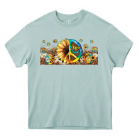 Arona hippie soul leopard sunflower Heavy Core Tee - JahusDesignShop
