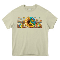 Mossy hippie soul leopard sunflower Heavy Core Tee - JahusDesignShop