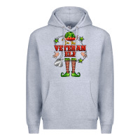 Heather Grey im the veteran elf Premium Hoodie - FaDigitalArtStudio