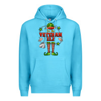 Ocean Blue im the veteran elf Premium Hoodie - FaDigitalArtStudio