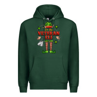 Sports Green im the veteran elf Premium Hoodie - FaDigitalArtStudio
