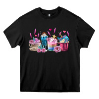 Black Unicorn Coffee Cups Heavy Core Tee - MaliasSmallBusiness
