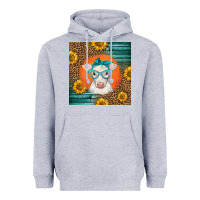 Heather Grey charolais cow Heavyweight Hoodie - LillyAllenDesigns