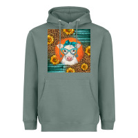 Sage charolais cow Heavyweight Hoodie - LillyAllenDesigns