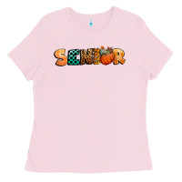 Bubblegum Pink fall senior 2023 Ladies Tee - BundleAndBundleShop